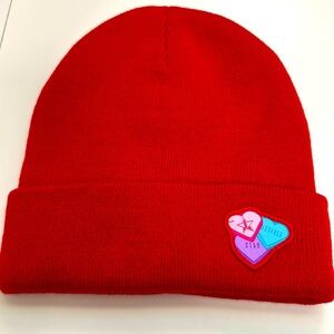 New Limited Jeffree Star Red Valentine Conversation Hearts Beanie